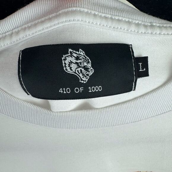 Darc Sport x Marvel Wolverine 'Still Standing' White Graphic Tee (410/1000) Sz L - Picture 7 of 9